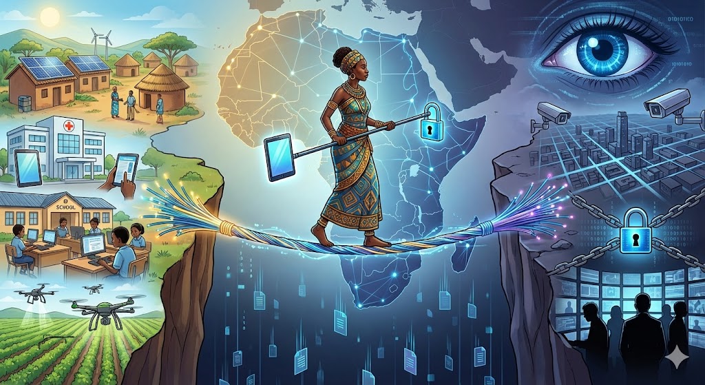 The Digital Tightrope: Walking the Line Between Data for Development and Data for Control in Africa image