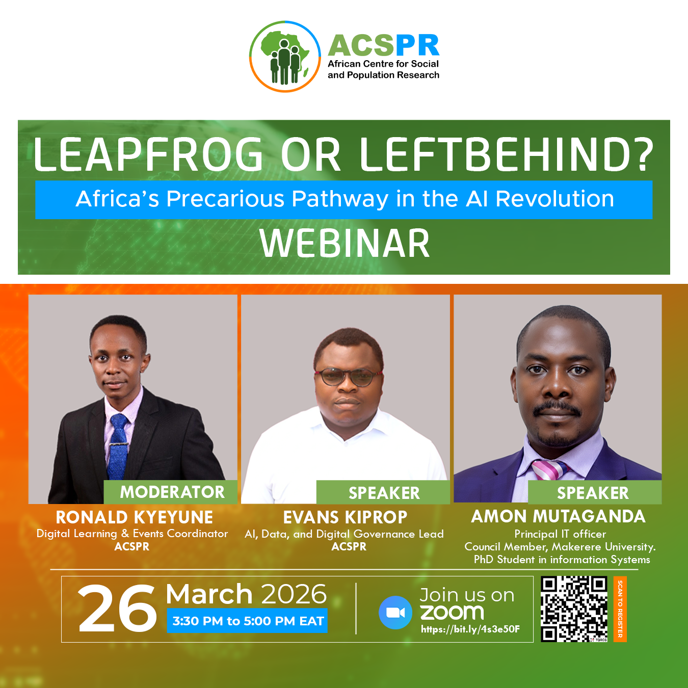 ACSPR Monthly Webinar Series (March 2026)