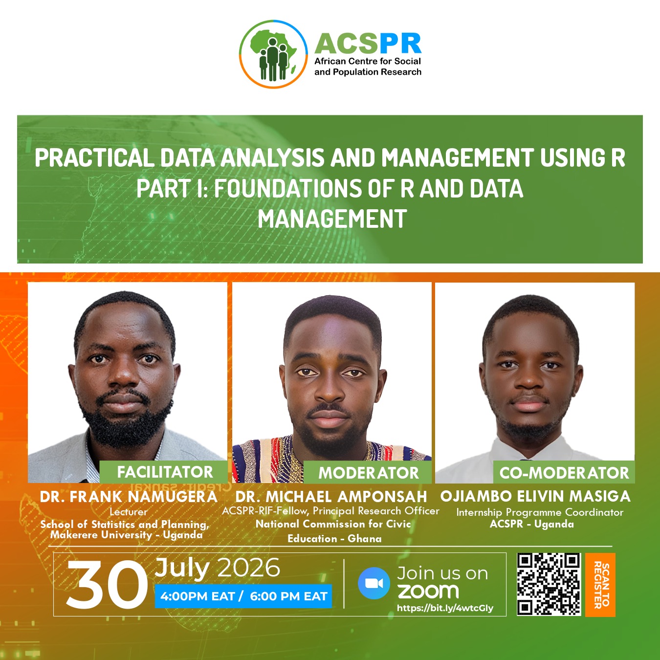 Upcoming ACSPR Webinar | Practical Data Analysis and Management Using R: Part I